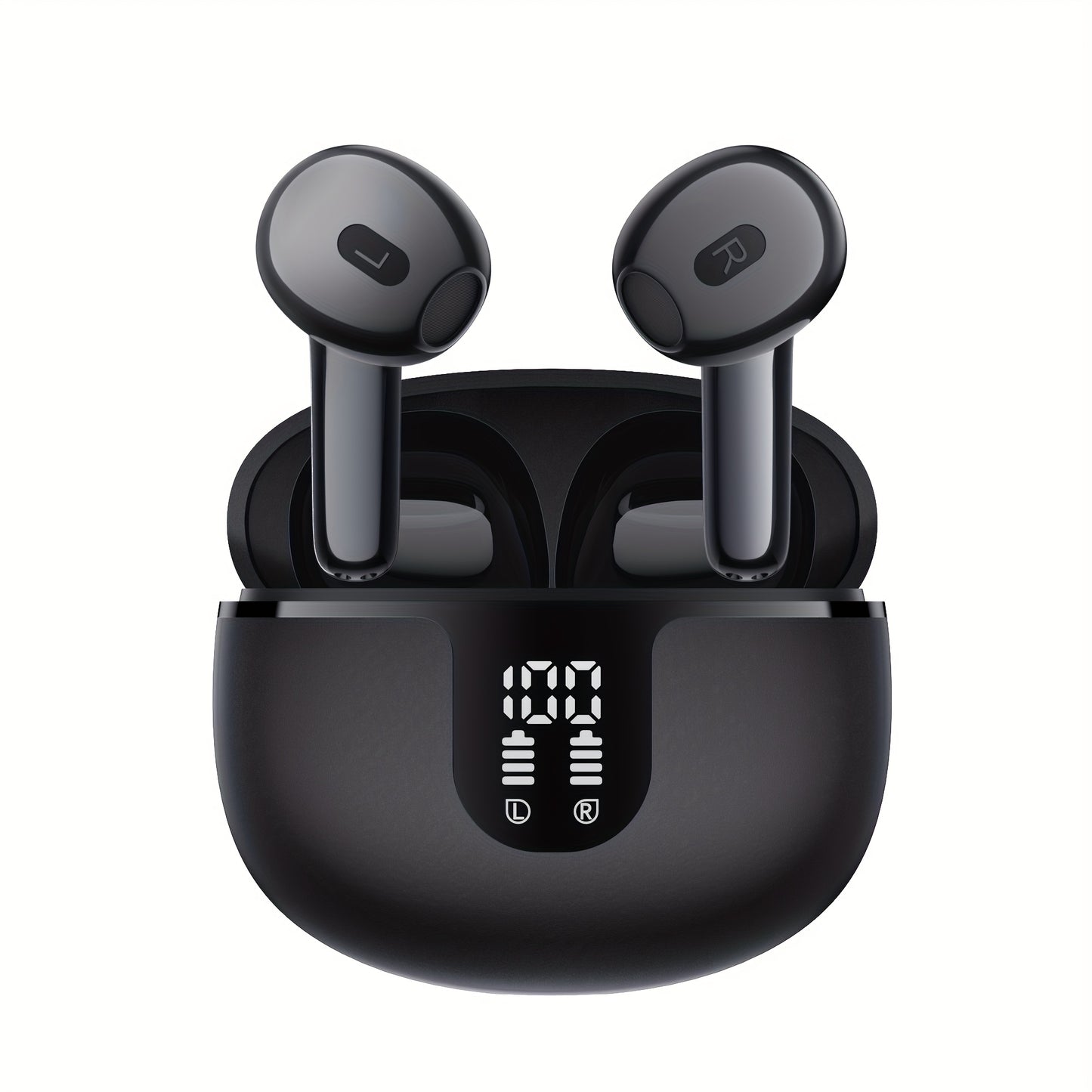 In-Ear Wireless Headphones with HIFI Sound Quality, Truly Wireless, Omnidirectional Stereo, Low Latency, Automatic Connection, High-Definition Noise Reduction, Large Battery Capacity, Ultra-Long Battery Life, And LED Digital