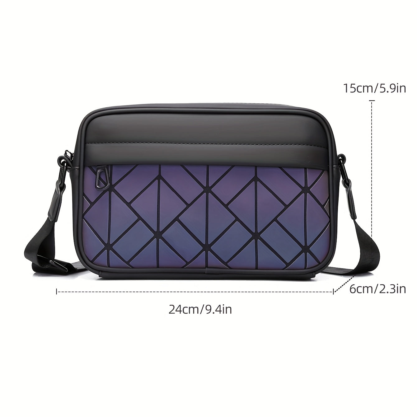 Men's Crossbody Bag with Adjustable Strap - Sleek Minimalist Purse, Spacious Interior for Everyday Commute, Formal & Casual Outings - Durable Crossbody Backpack for Men