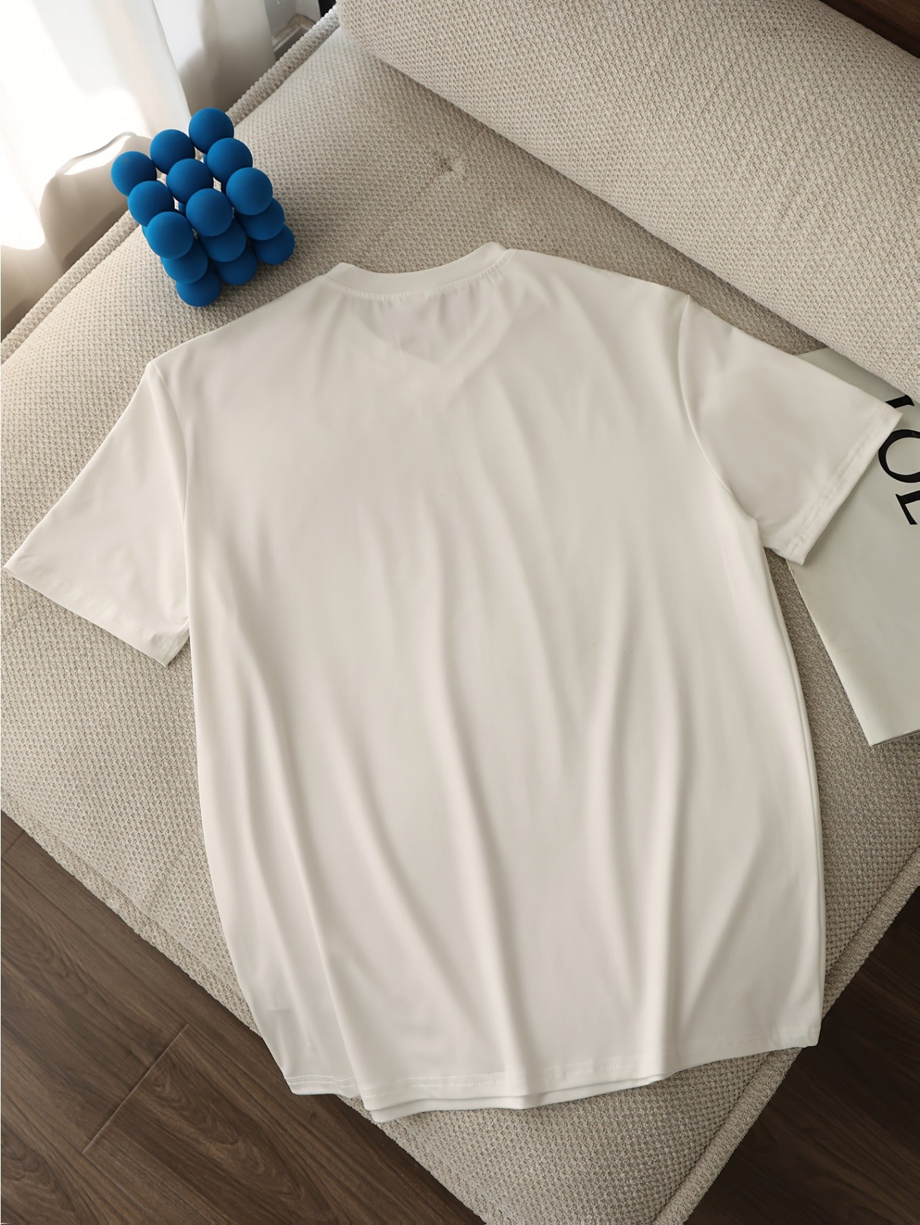 Men'S V-Neck Short Sleeve T-Shirt - Lightweight & Breathable, Casual Fit, Solid Black, Perfect for Summer, High-Quality Knit Fabric, Everyday Tshirt | Casual Style | Comfortable Fit