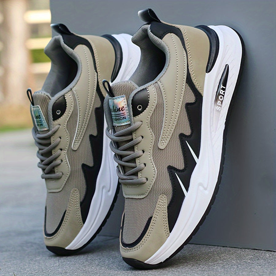 Men's breathable mesh sports shoes, lightweight flat heeled board shoes, Men's versatile casual shoes, soft soled comfortable and fashionable running travel shoes