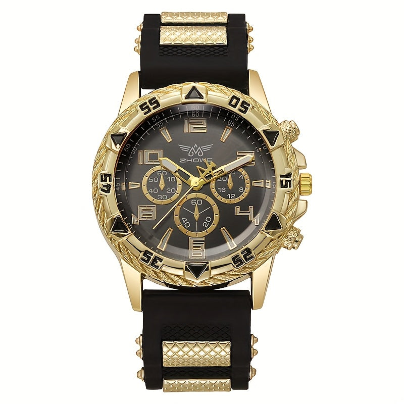 A Luxurious Set of 6pcs for Men Including Stylish Watches, a Hair Clipper, Wallet, Glasses, Keychain, And Greeting Card, Perfect for Parties And Holiday Gifts.