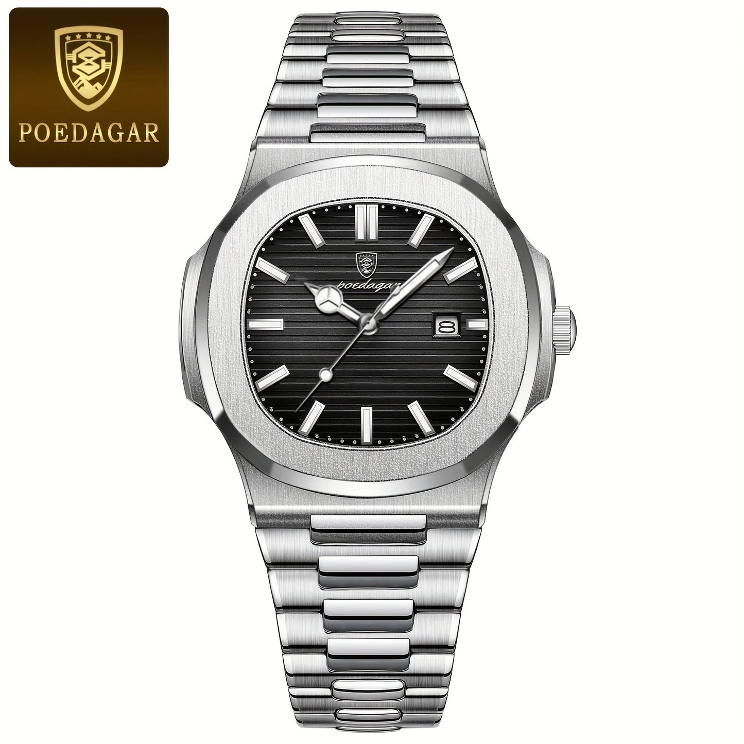 POEDAGAR New Men's Watch With Luminous Calendar, Trendy For Students, Cool And Hot Sale Quartz Wristwatch