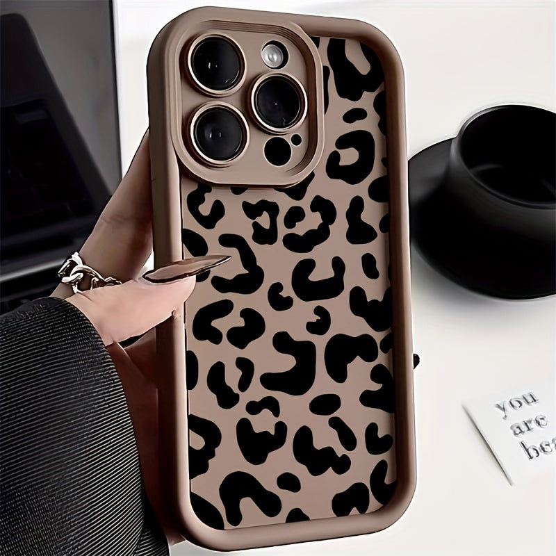 Leopard Painting Case for iPhone 16 15 14 12 11 Pro Max Cover for iPhone 15 14 16 11 12 13 Pro Soft Phone Cases