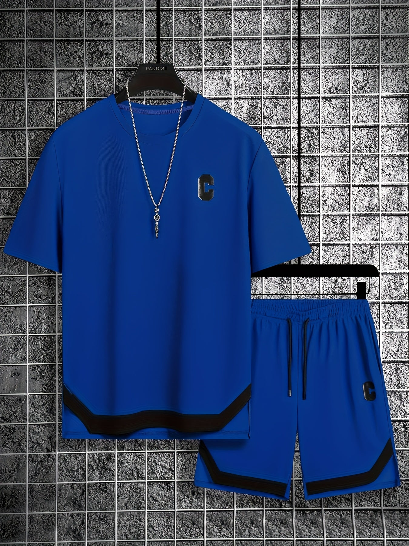 Men'S Casual Sportswear Set, Trendy And Versatile Two-Piece Outfit.