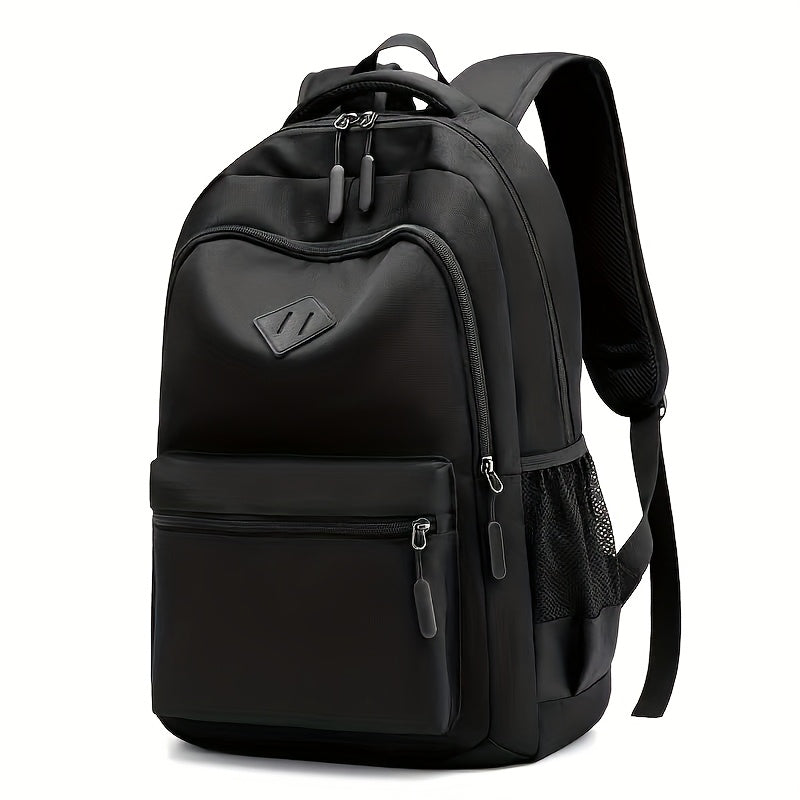 Large Capacity Laptop Backpack - Heavy-Duty Computer Backpack with Multiple Compartments, Padded Shoulder Straps & Front Zipper Pocket - Business Travel, College, Work Backpack for Men & Women - Black Backpack for Professiona