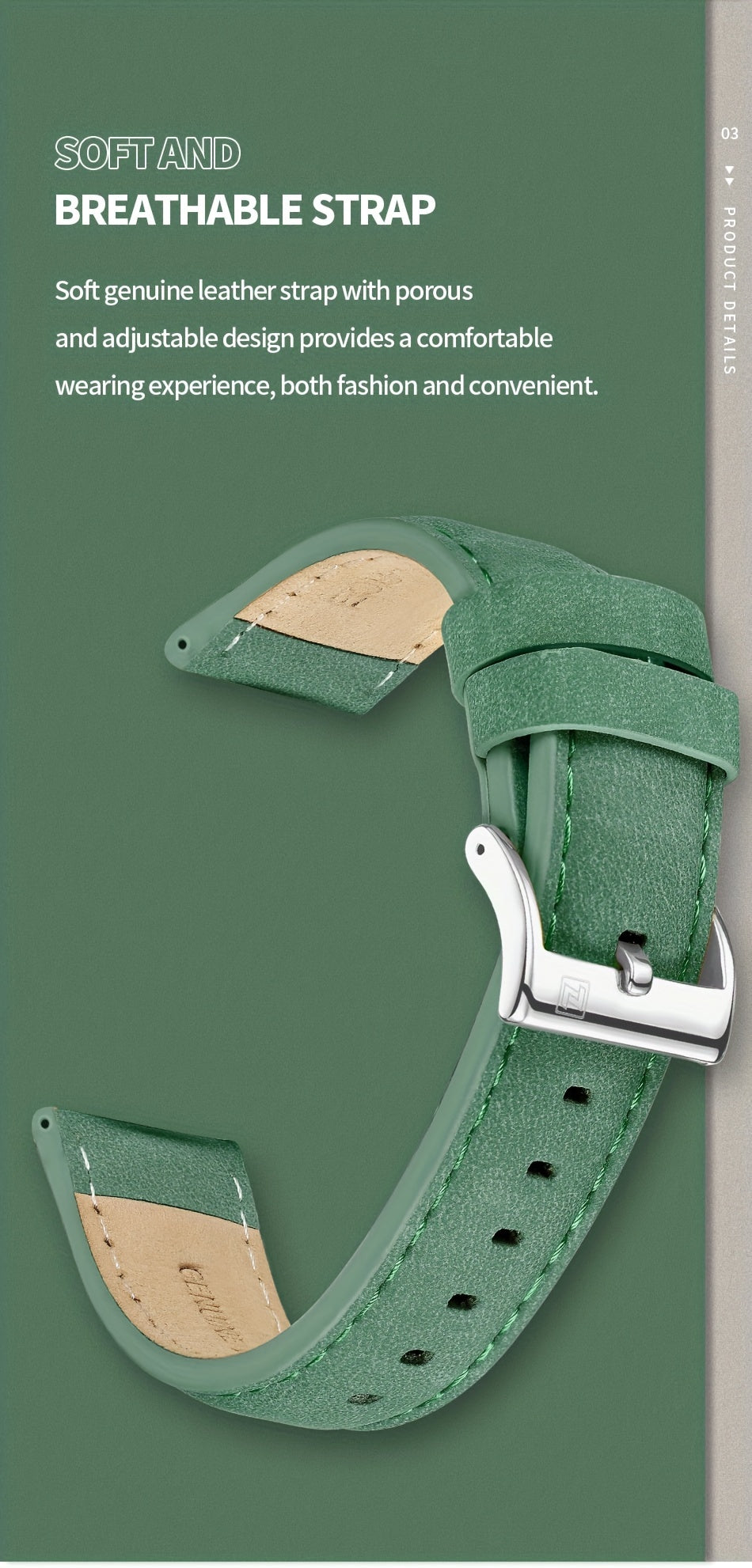 NAVIFORCE Men's Luxury Sports Quartz Watch - Waterproof, Genuine Leather Strap, Dual Display with Date & Chronograph Functions, Case, Green Accents, Luxury Timepiece|Tachymeter Equipped|Genuine Leather Band Valentine's Day