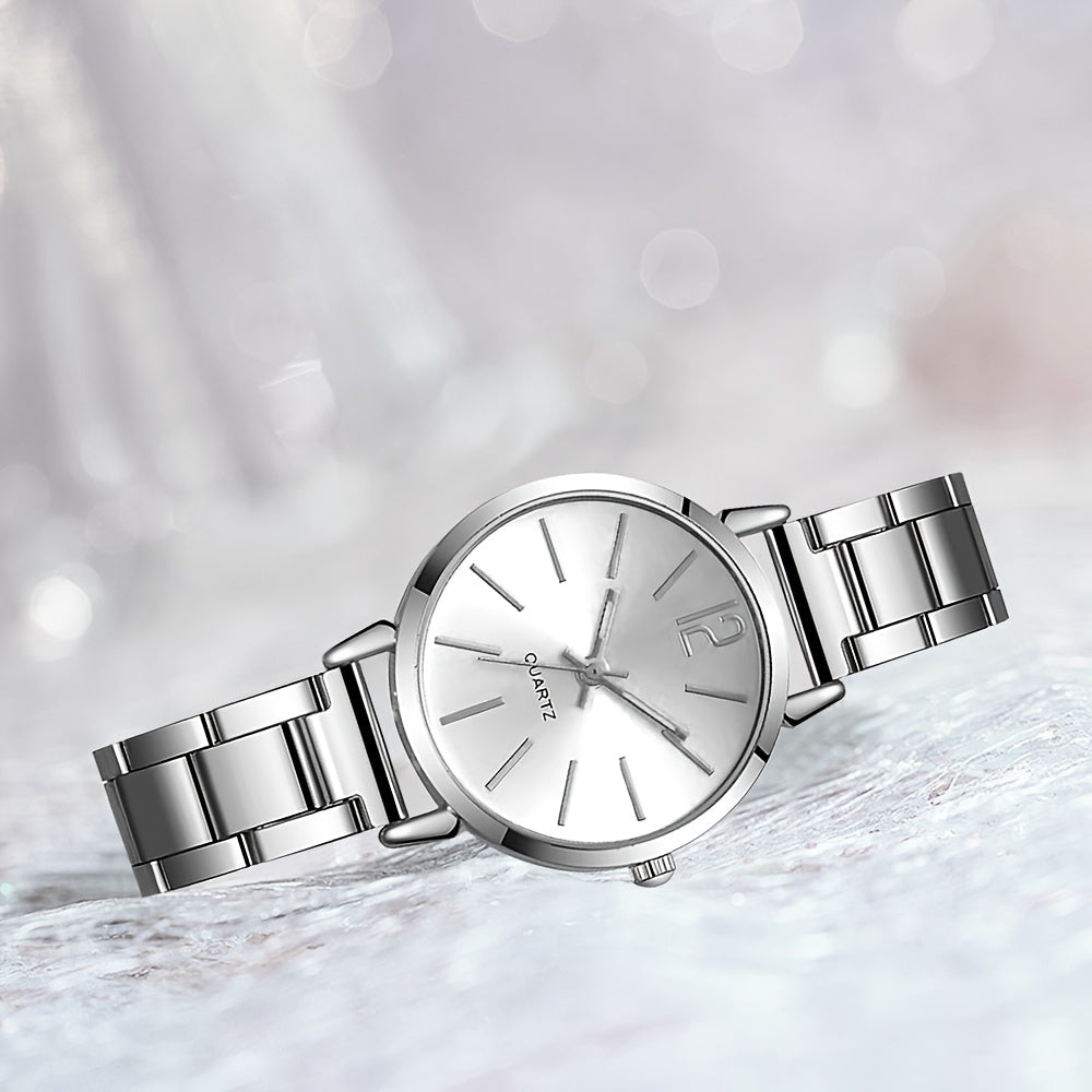 1pc Women's Fashionable Elegant Quartz Watch, Suitable for All Occasions: Mother's Day, Valentine's Day, Back-to- Season, Halloween, Christmas, Ramadan Gift (Box Not Included)