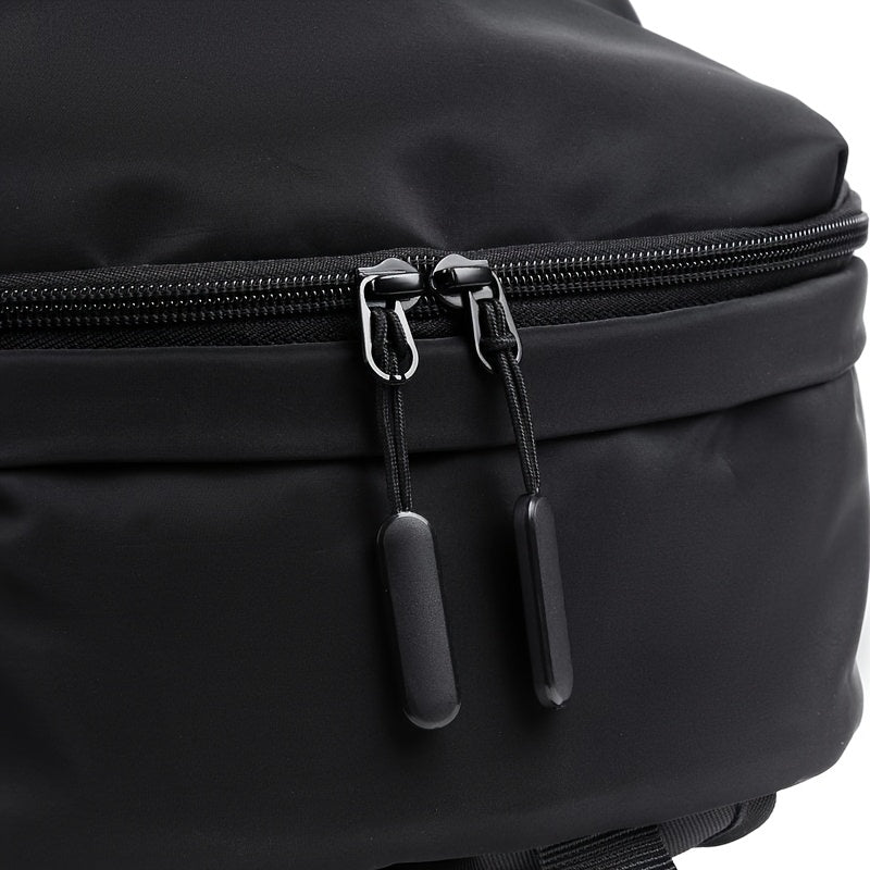 Men's Fashion Solid Color Simple Double Shoulder Backpack Lightweight Backpack Sports Travel Commuting Laptop Backpack Student Backpack