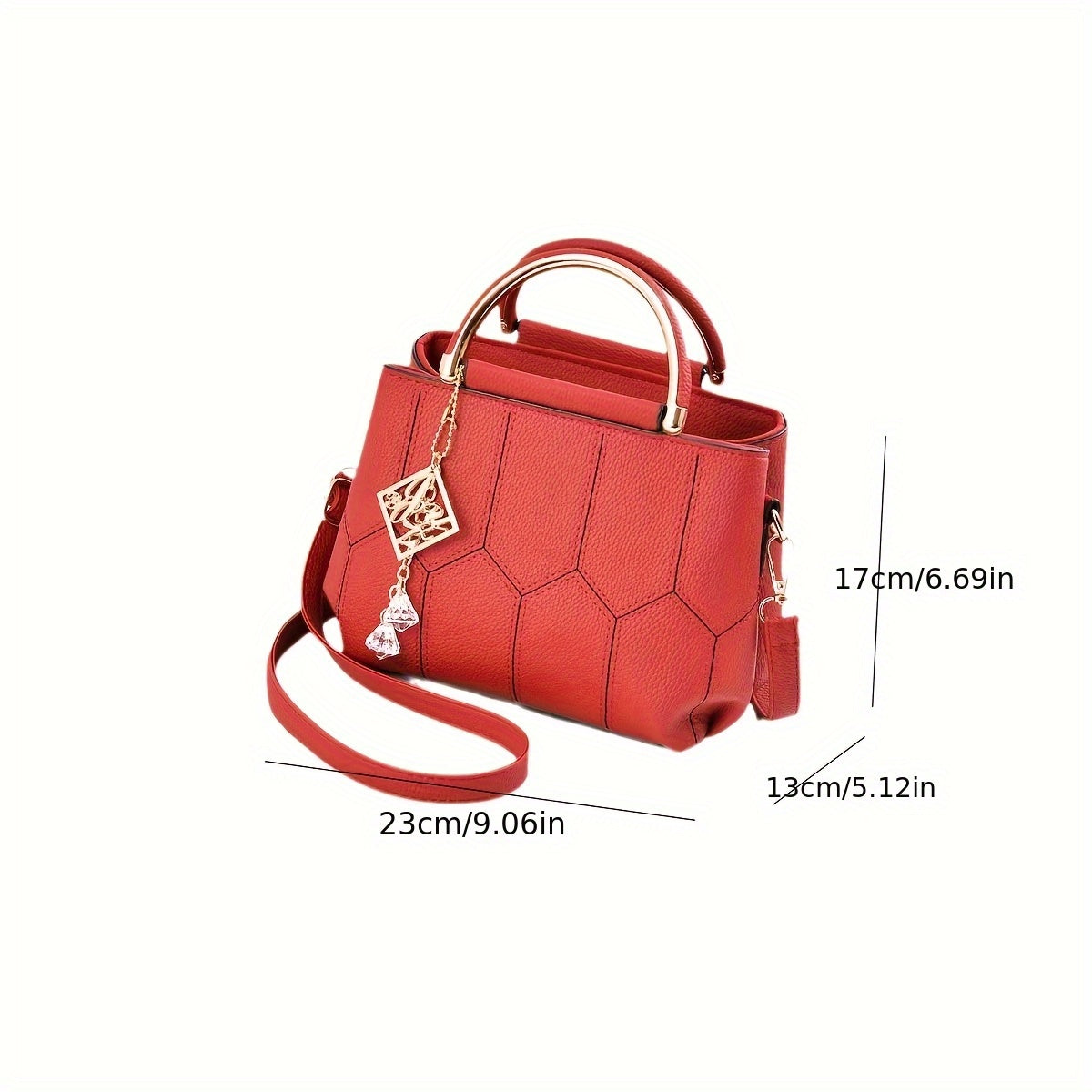 Women's Elegant Quilted Crossbody Shoulder Bag - Adjustable Strap & Golden-Tone Hardware, Dark Green & Golden-Tone Handbag with Zipper Closure, Versatile for Casual & Formal Occasions, Everyday Accessory, Chic Accessory, Refi