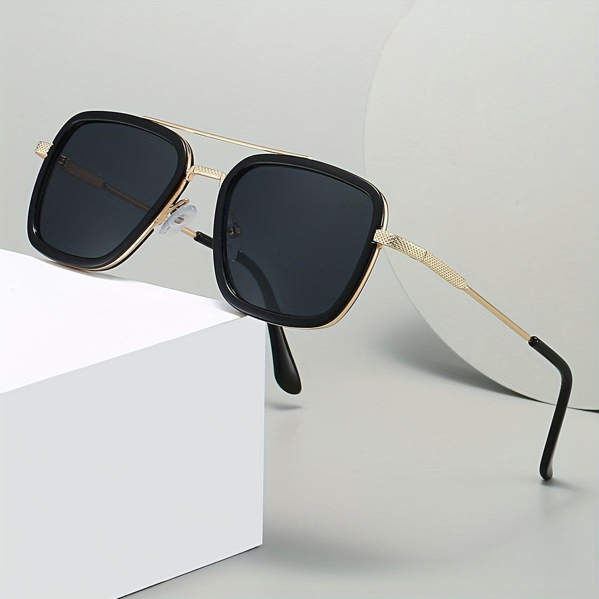 1pc Men's Women's Square Fashion Glasses Y2K Style