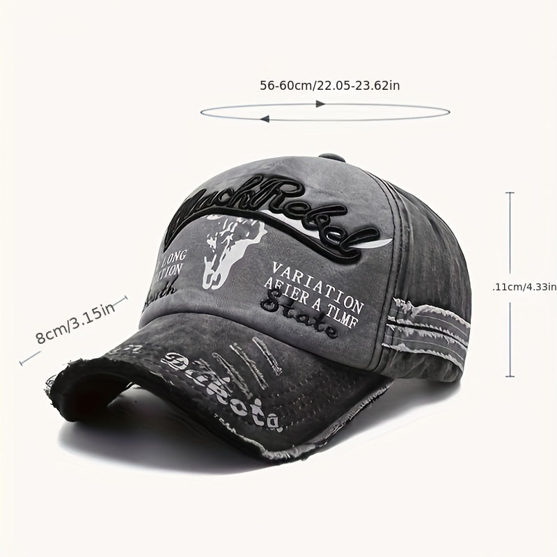 2024 High Quality Outdoor Leisure Men's Soft Washed Embroidered Baseball Hat - Durable, Fashionable, Comfortable, Wearing Baseball Hat