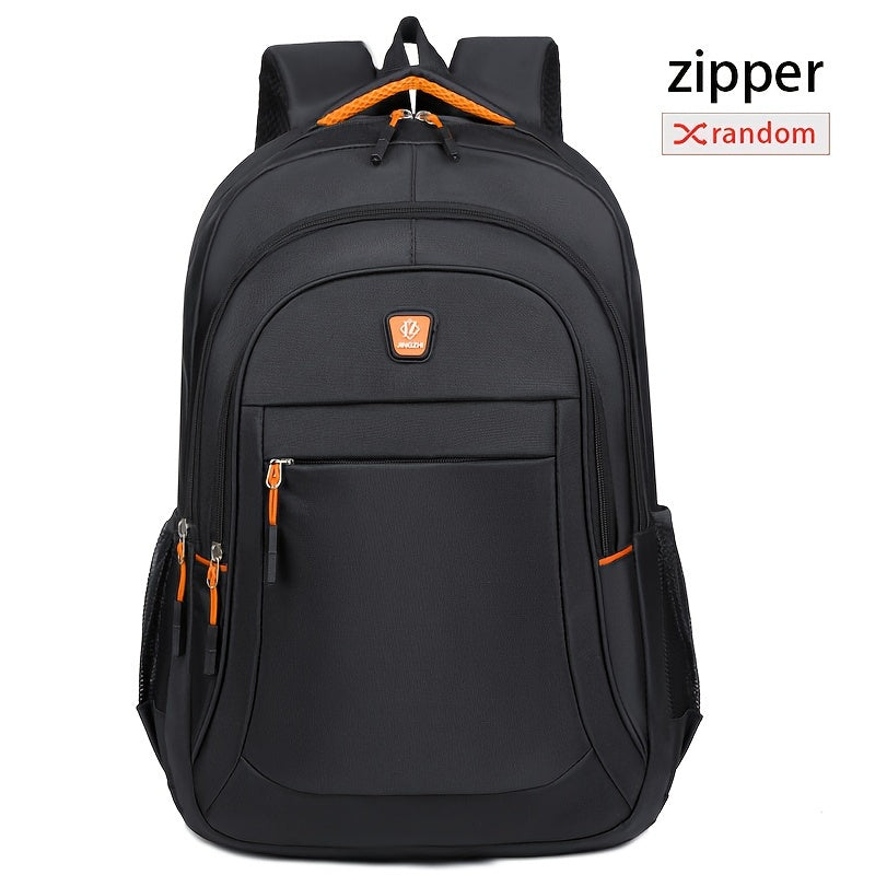 Zipper Random, Large Capacity Outdoor Hiking Backpack Camping Bag for Men's Casual Backpack, Fits 17-inch Laptop, Durable School Backpack with Multiple Compartments, Multi-layer Design, Spine Protection Backpack, Height 48cm