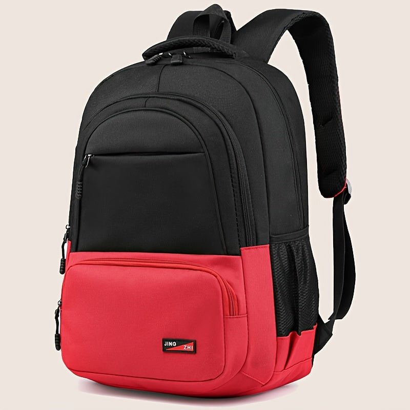 Durable Oxford Fabric Backpack - Spacious, Breathable, Adjustable Strap, Laptop Compartment, Ideal for Hiking, Camping, Travel, School & Work - High 46cm, Long 32cm, Thick 19cm, School Backpack | Adjustable Strap Backpack | D
