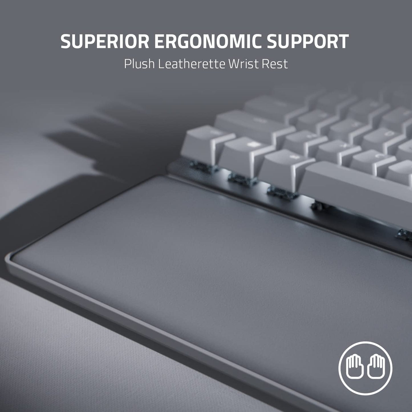 Razer Pro Type Ultra Wireless Mechanical Keyboard: Silent, Linear Switches - Ergonomic Design - Hyperspeed Technology - Connect up to 4 Devices - Fully Programmable Keys & Smart Controls
