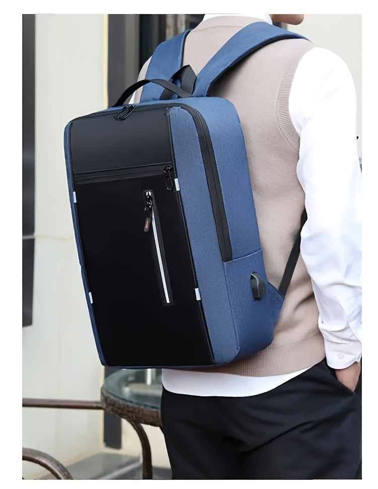 INNBagOther Stylish Unisex Business Backpack - Large Capacity, Multi-Compartment, Adjustable Straps, Durable for Travel, Commuting & Outdoor Adventures, Blac