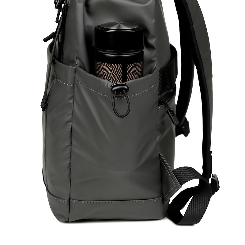 Stylish Men's Large Capacity Backpack - Perfect for Daily Commute, Business Travel & Casual Outings | Durable Fabric, No Battery Required