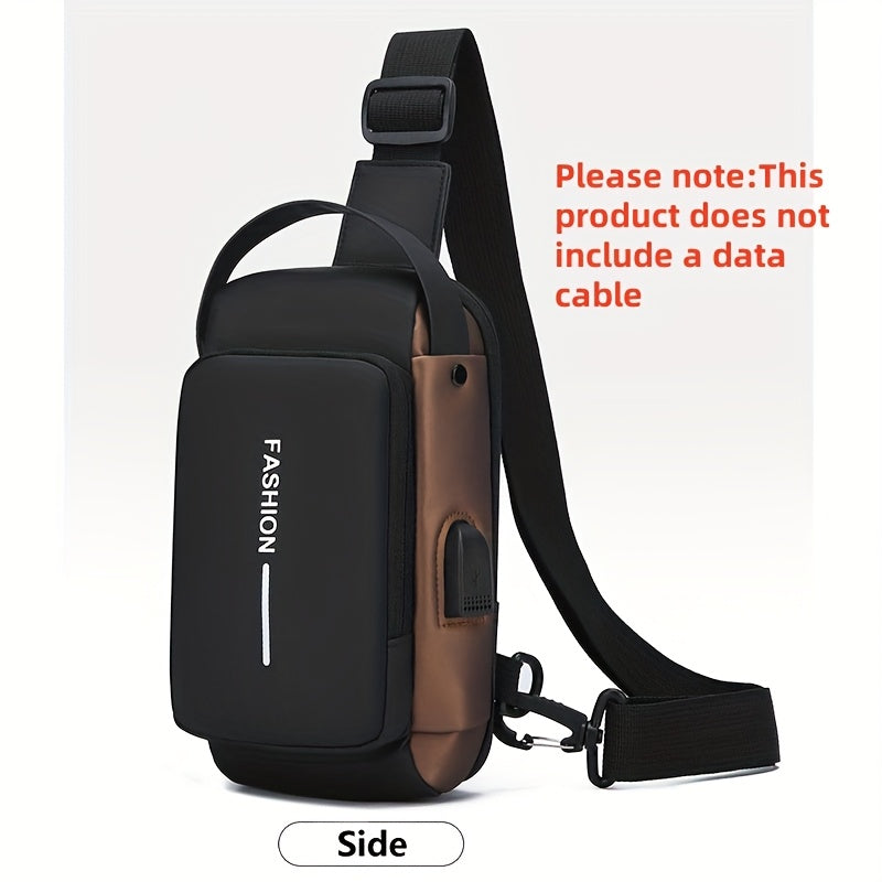 Men's Fashion Chest Bag, Women's Stylish Chest Bag, New Men's Shoulder Crossbody Bag, Trendy Casual Front Sling Bag, Unisex Anti-Theft Multifunctional Lightweight Shopping Tote
