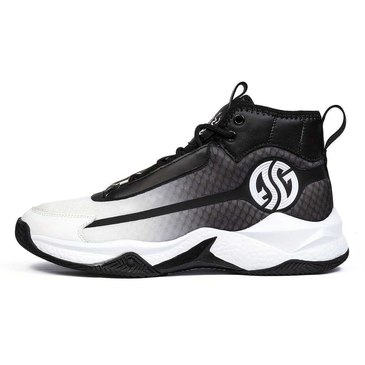 Unisex Fashion Sports Sneakers - Casual Street Athletic Running Shoes with Breathable Fabric Upper, Mid Top Lace-Up, Rubber EVA Sole, All-Season Comfort, Round Toe for Training & Basketball