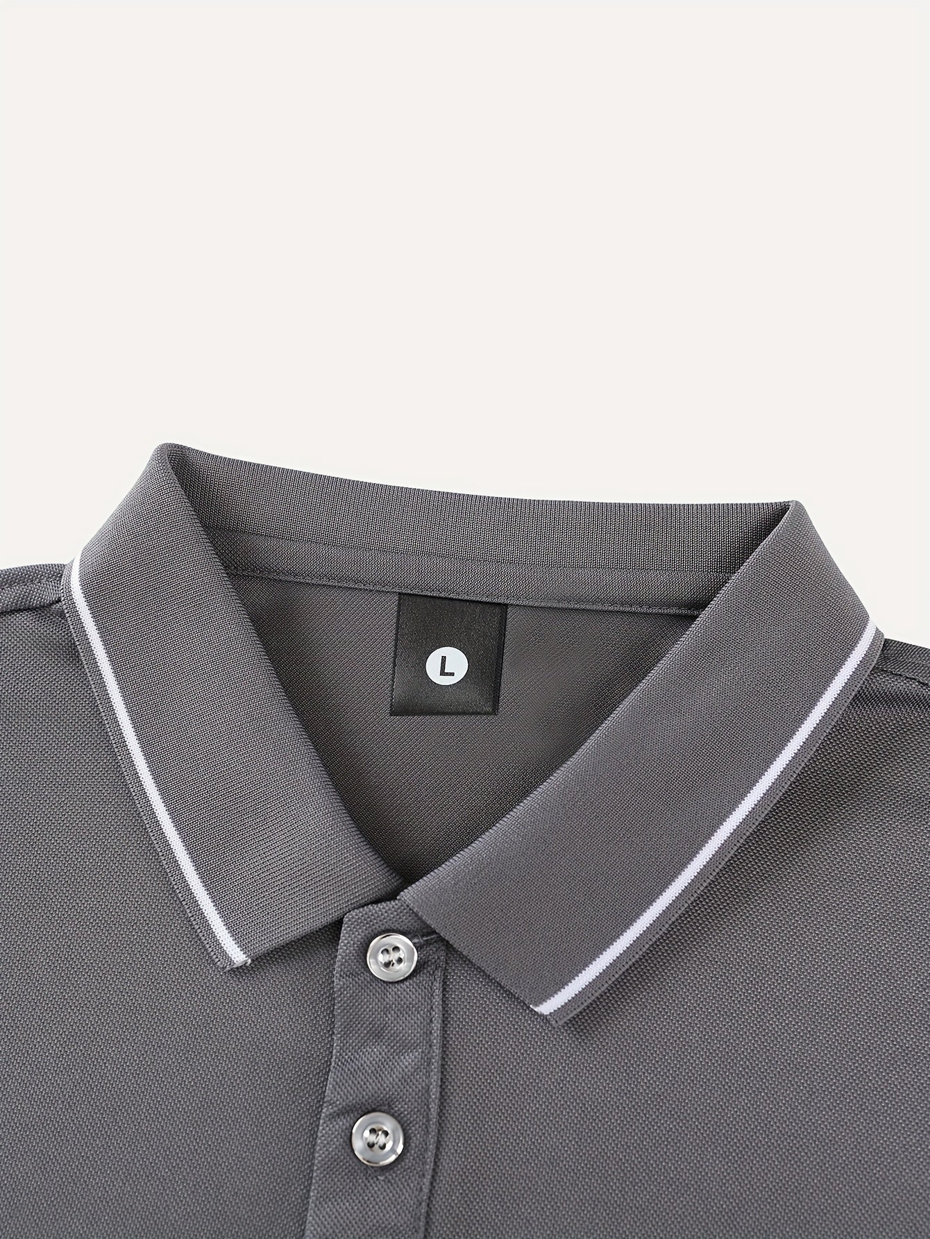3pcs Men's Casual Fashion Shirts - Breathable Polyester, Short Sleeve, Button-Up with Classic Collar - Machine Washable, Summer Essentials in Black, White, and Beige
