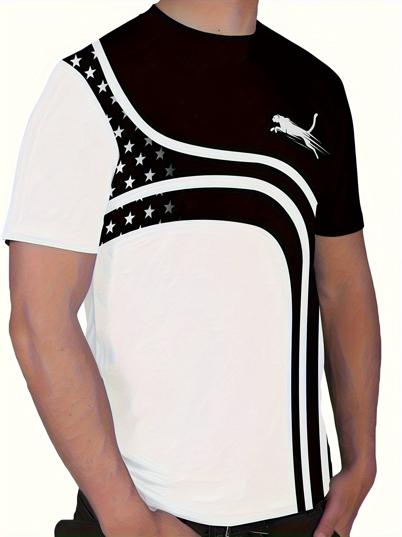 Men's Fashion Casual Round Neck T-shirt