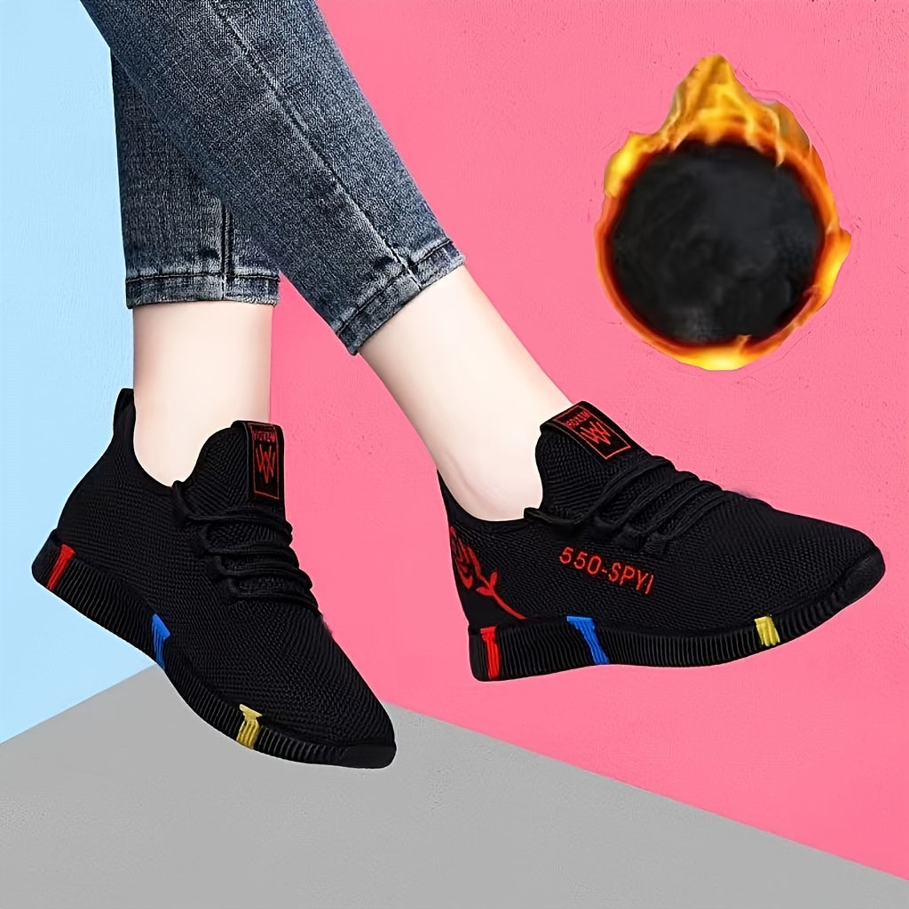 Women's Breathable Low-Top Sneakers - Camouflage Print Lace-Up Casual Shoes with Cushioned PVC Sole, All-Season Comfort for Casual Attire, Ladies Sneakers, Durable Traction Footwear