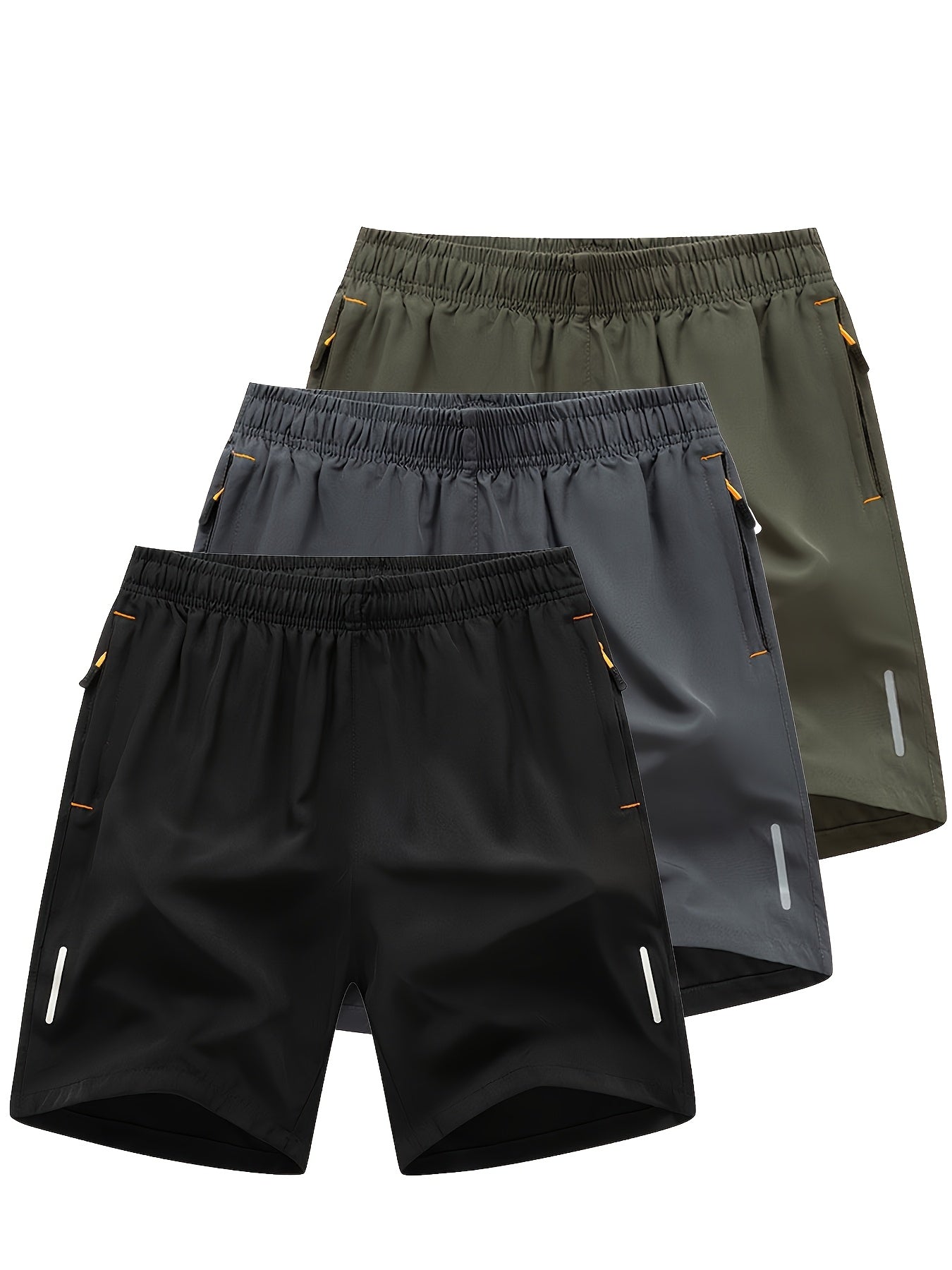 Men'S Three-Piece Set of Casual Sports Shorts