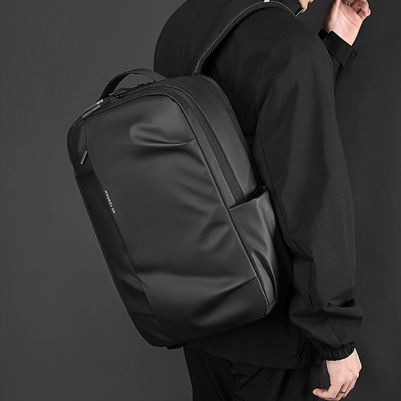 Tic-Tac-Toe Men'S Lightweight Large Capacity Backpack - Casual Minimalist Design with Multiple Compartments, Durable Fabric for Outdoor Travel, Commuting & Work, Travel Backpack, Commuting Bag, Modern Backpack, Sturdy Constru