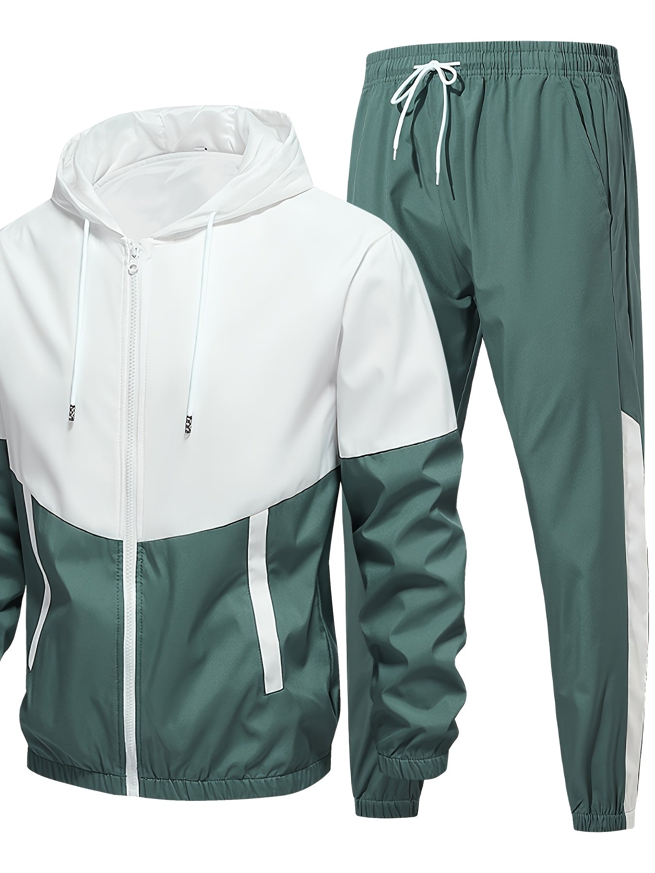 Men'S Summer Lightweight Sports Suit, Versatile and Comfortable, Moisture-Wicking Breathable, Suitable for Fitness Training Wear
