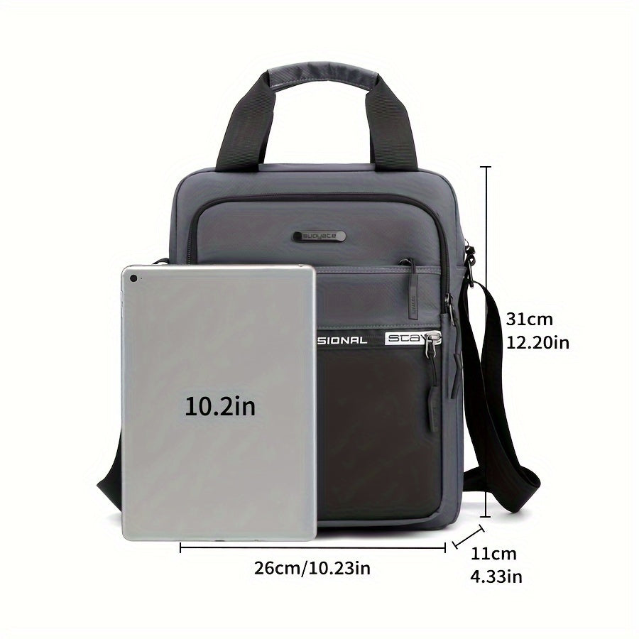 Trendy Multi-layer Sling Bag, Sport Satchel Bag For Men, Business Handbag Commuter Bag