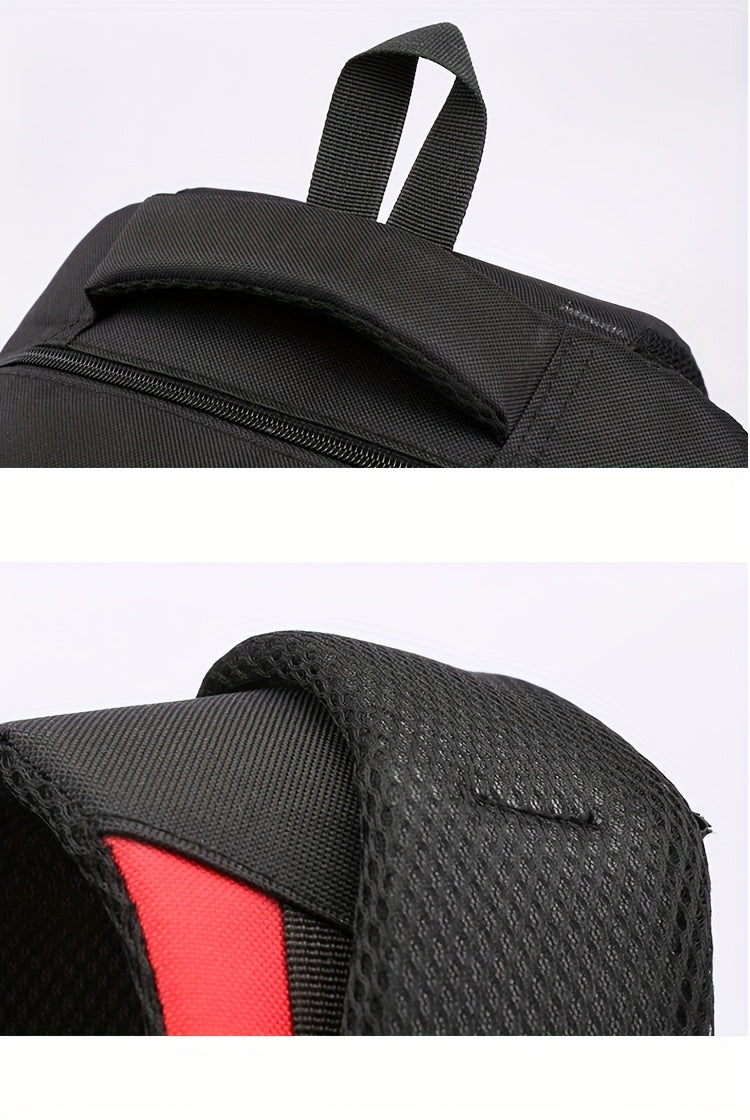 Durable Oxford Fabric Backpack - Spacious, Breathable, Adjustable Strap, Laptop Compartment, Ideal for Hiking, Camping, Travel, School & Work - High 46cm, Long 32cm, Thick 19cm, School Backpack | Adjustable Strap Backpack | D