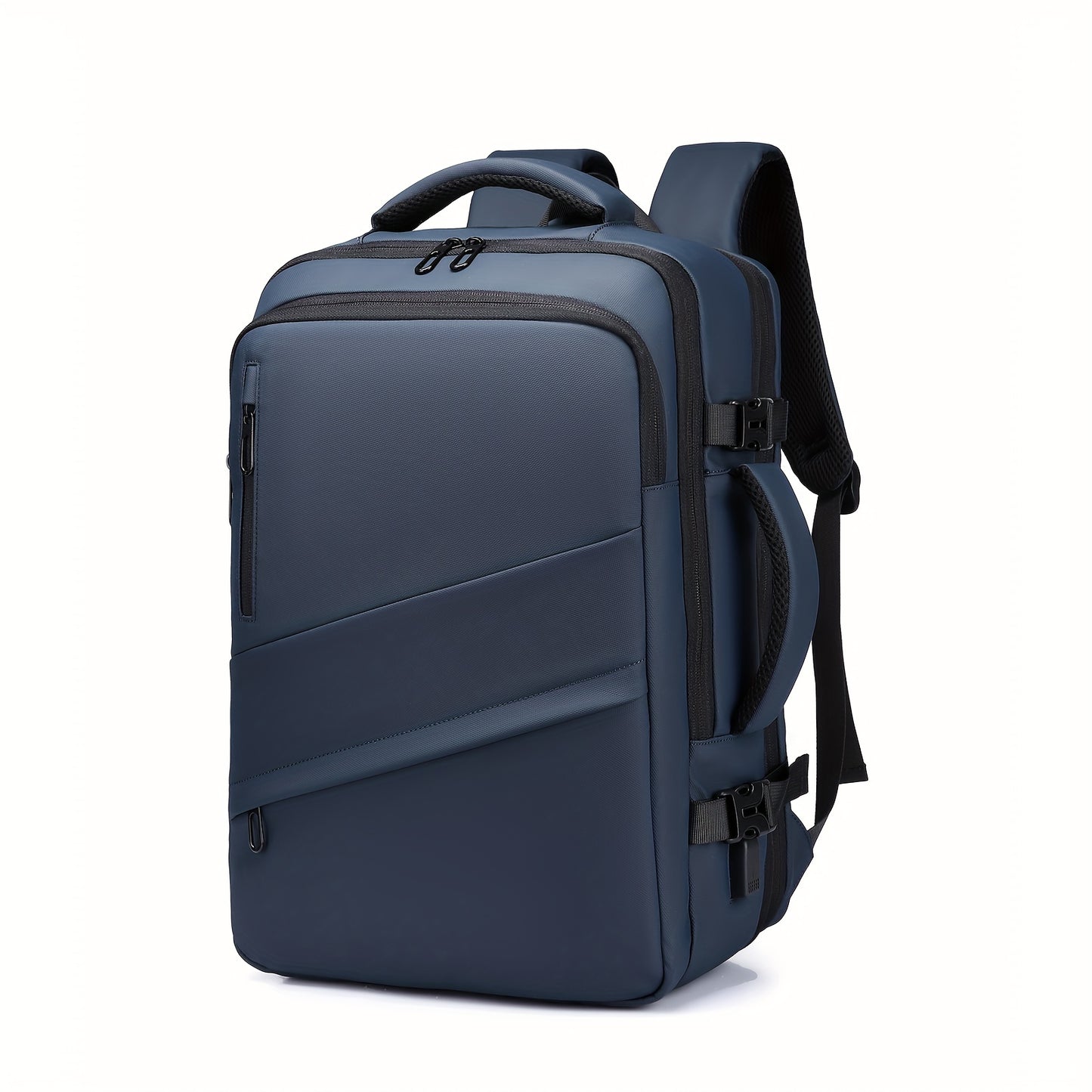 1pc HUABUPS Expandable Travel Backpack with USB Charging Port, 39.62 cm Laptop Backpack for Men & Women, High Quality Business Commuter Backpack with Multiple Compartments, Dilation Design & Padded Straps - Ideal Gift for Chr
