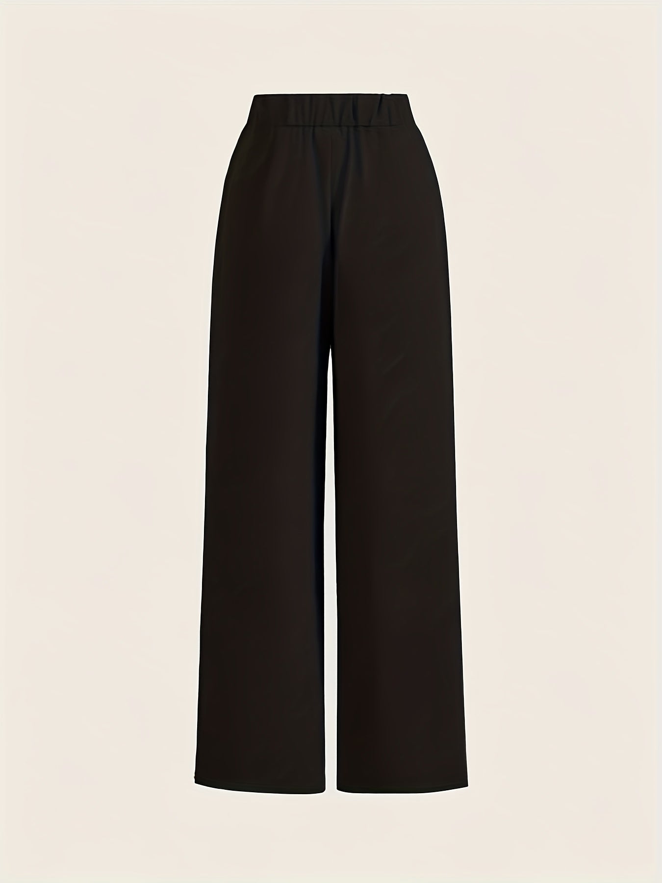 Two-piece Set of High-waisted Wide-leg Pants