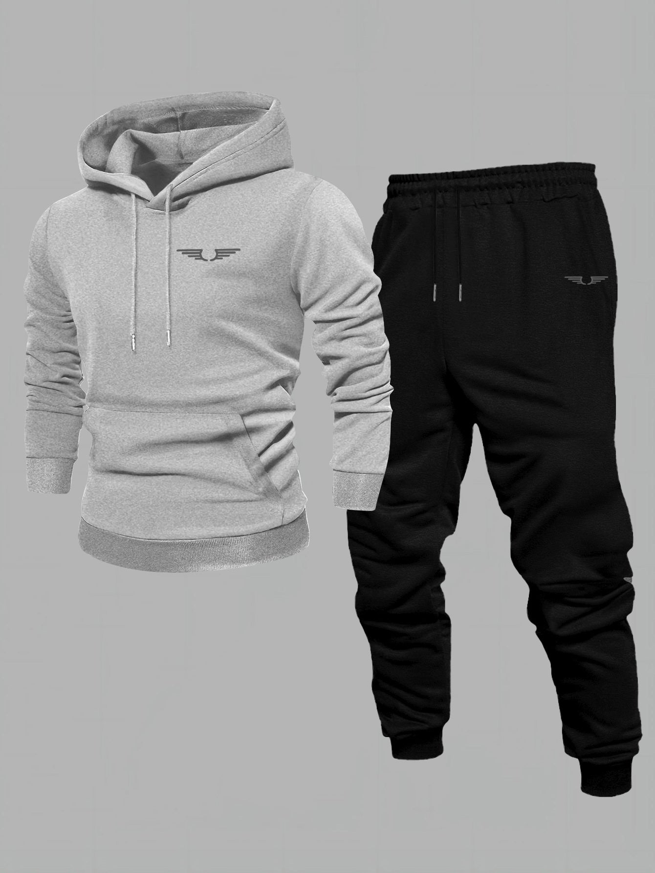 Men'S Casual Fleece-Lined Hoodie - "Sonic" Graphic Print, Loose Fit, Long Sleeve Pullover with Kangaroo Pocket, Black, Fall/Winter Streetwear, Casual Wear Hoodie|Graphic Print Hoodie|Fleece Lined Interior, Sweater Hoodie
