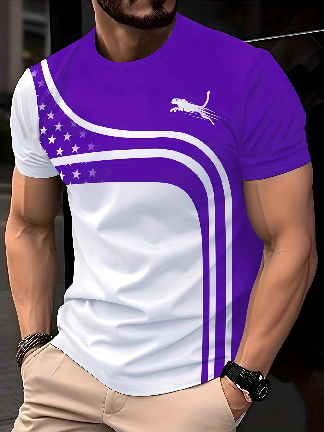 Men's Fashion Casual Round Neck T-shirt