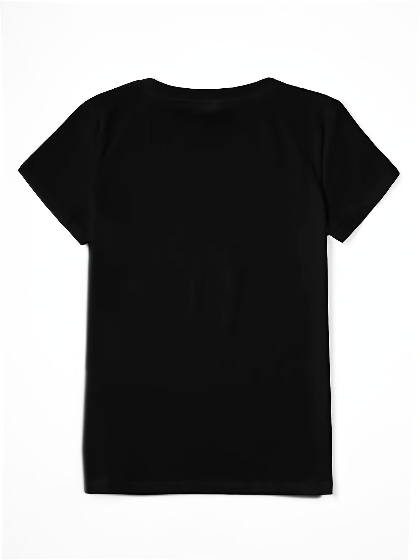 Circle Chic Butterfly Print T-Shirt - Exquisite Design, Casual Round Neck Top - Breathable and Lightweight, Perfect for Spring/Summer Wardrobe