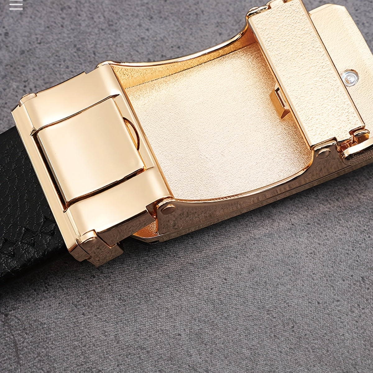 Men's Luxury Belt with Automatic Buckle - Adjustable 120-130cm, Formal & Casual Dress Belt, Alloy Construction for Everyday & Special Occasions - Sophisticated Men's Accessory, Belt Accessories, Stylish Crocodile Texture, Tex