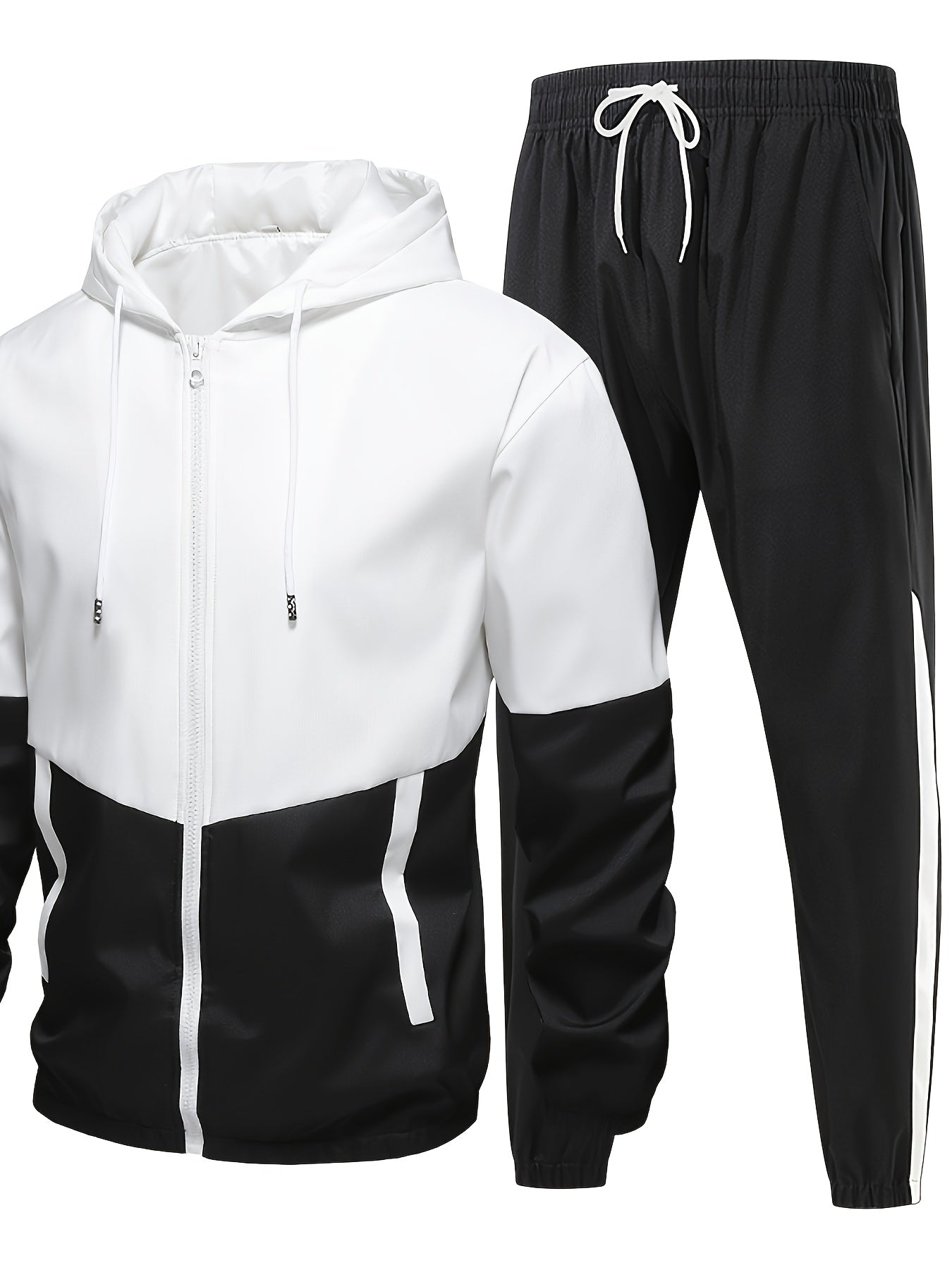 Men'S Summer Lightweight Sports Suit, Versatile and Comfortable, Moisture-Wicking Breathable, Suitable for Fitness Training Wear
