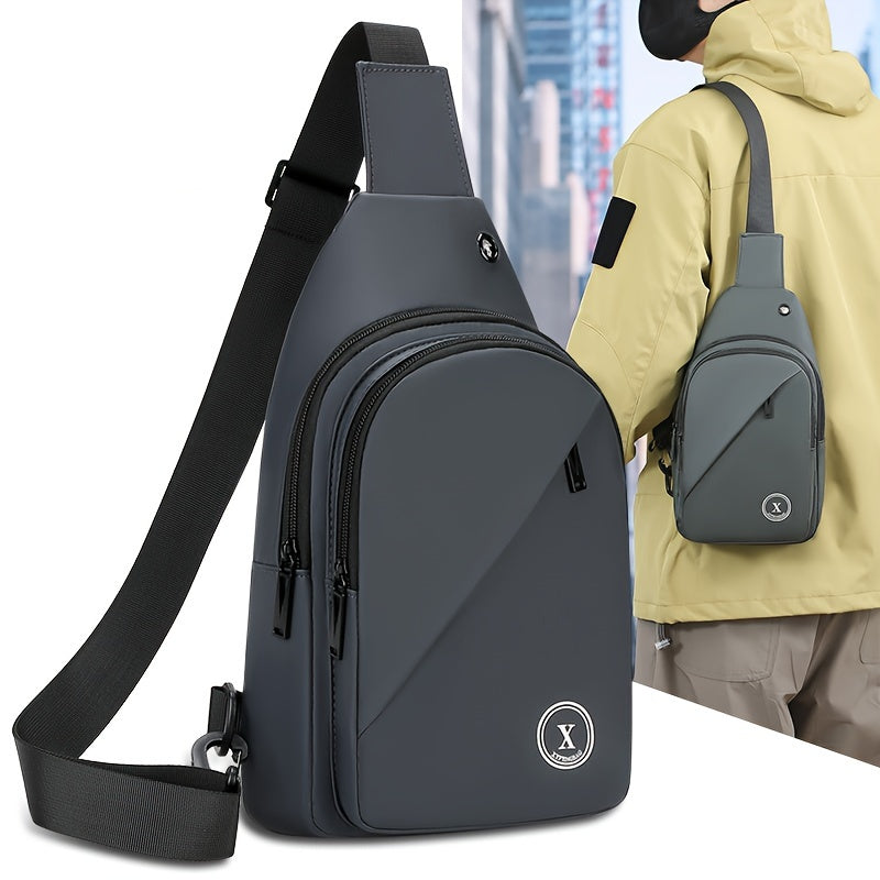 Men'S Chest Bag with Large Capacity, Stylish Crossbody Bag That Allows for Versatile Carrying Options, Perfect for Outdoor Sports And Travel.