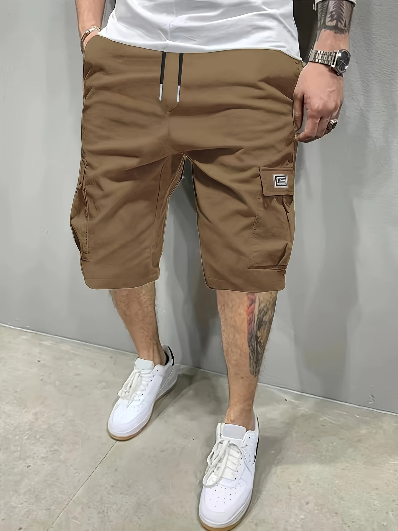 Men's Cargo Shorts Pants Outdoor Hiking Multi-Pocket Utility Shorts, Casual Style, For Summer Hiking Cycling