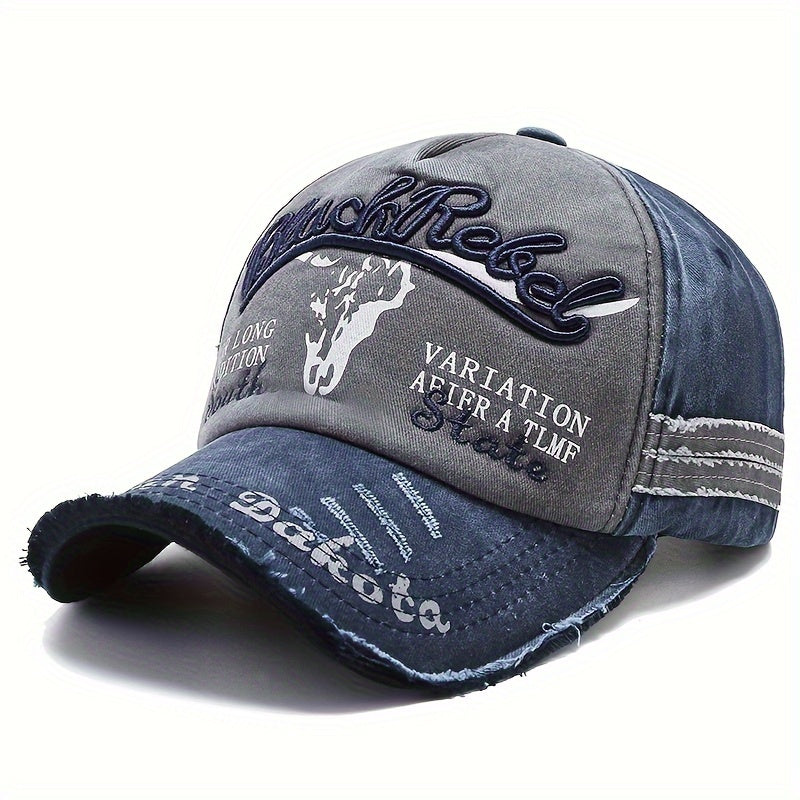 2024 High Quality Outdoor Leisure Men's Soft Washed Embroidered Baseball Hat - Durable, Fashionable, Comfortable, Wearing Baseball Hat