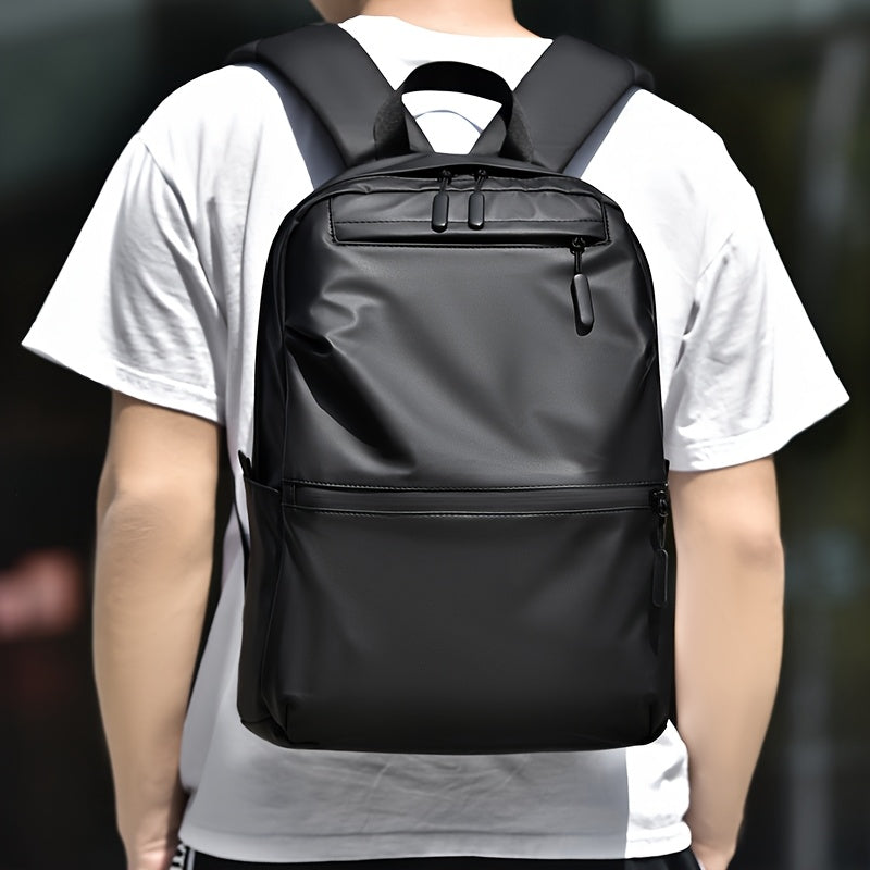 Men's Double Shoulder Bag Classic Trendy Versatile Fashion Backpack Large Capacity Computer Bag