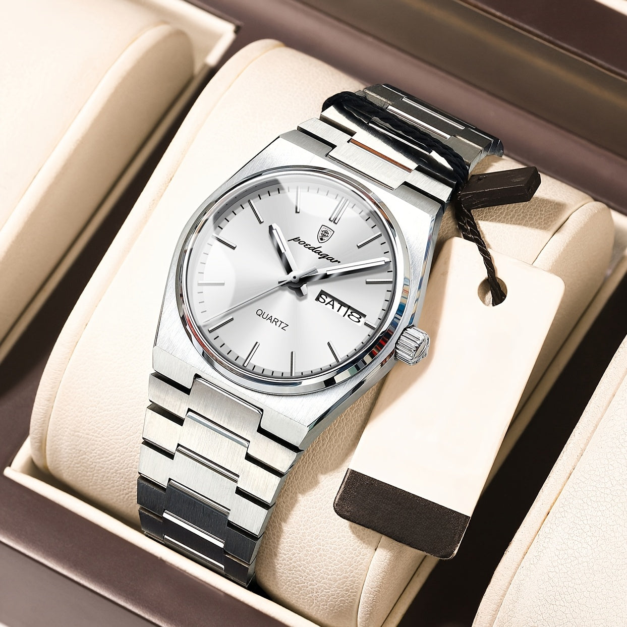 Brand Luxury Women's Business Watch Fashion Double Calendar Quartz Watch, Women's Gift Holiday Gift