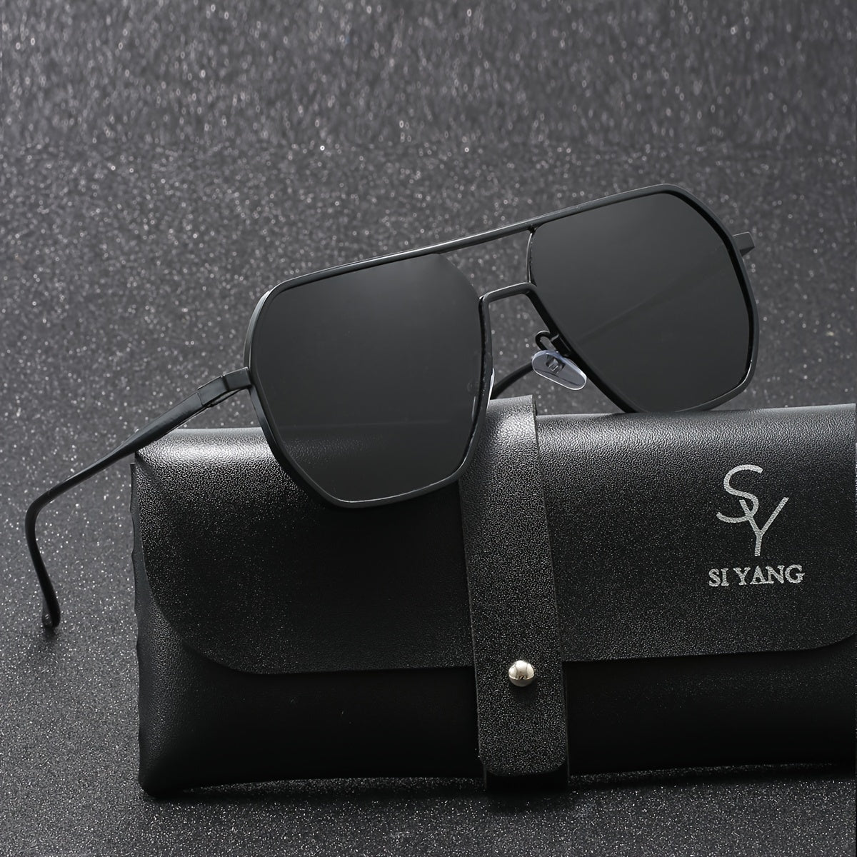 SIYANG Brand Men's Toad Classic Casual Glasses Color Changing Glasses - Day and Night Glasses - Suitable for Gift Giving with Exquisite Packaging, Eyeglass Case and Cloth