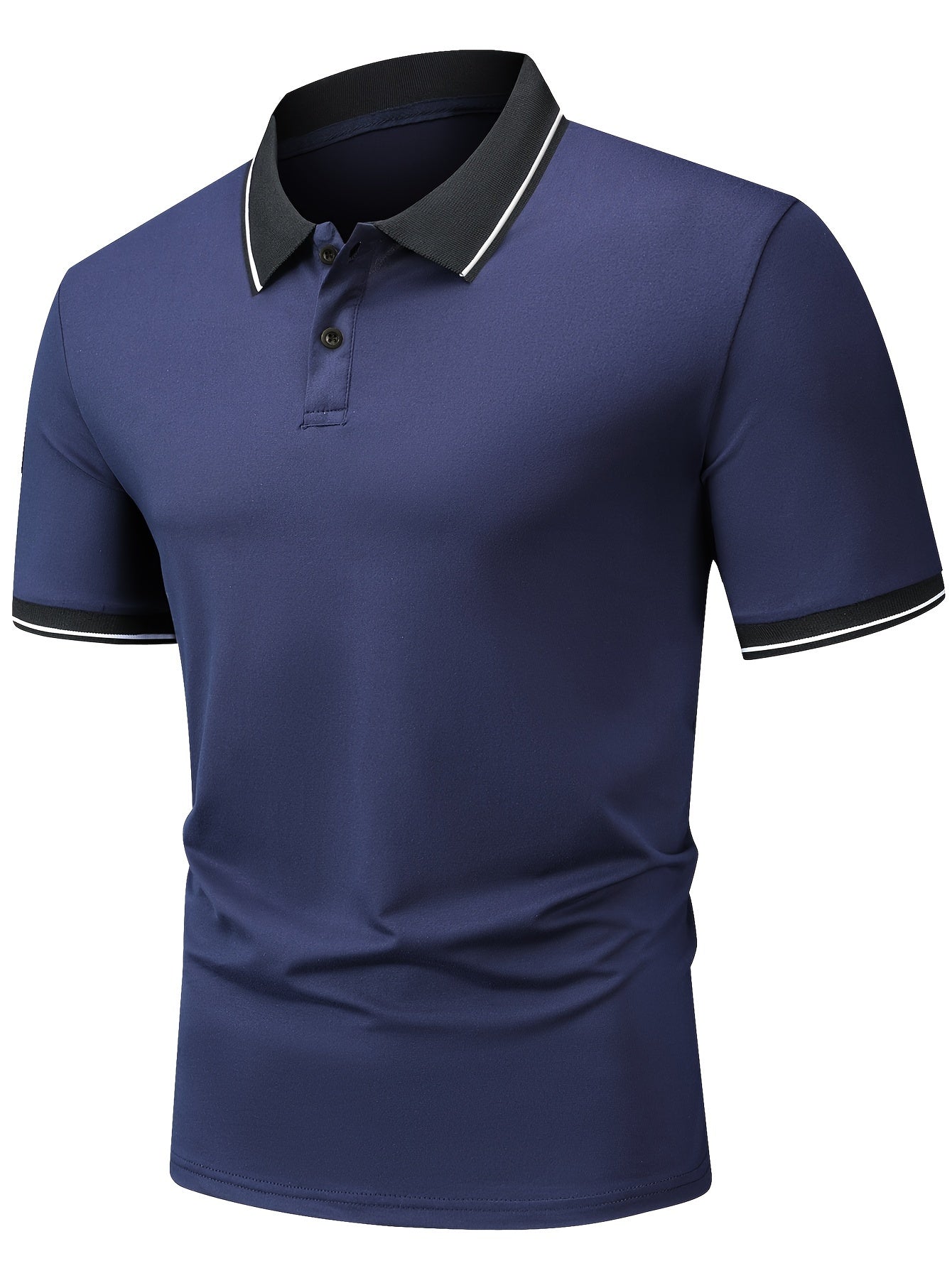 3Pcs Breathable Regular Fit Golf Shirt, Men's Casual V-Neck T-Shirt Short Sleeve For Summer, Men's Clothing