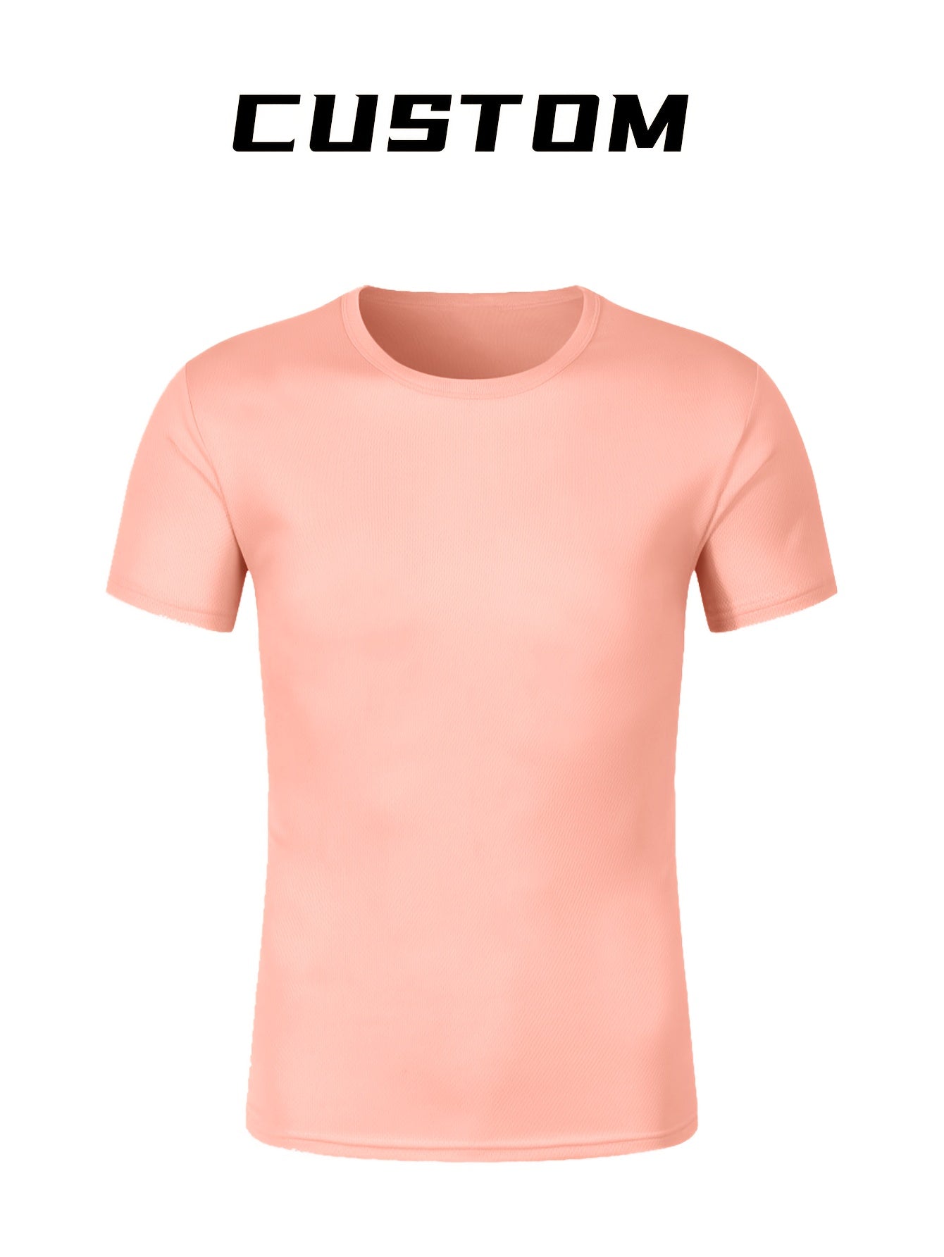 2pcs Men's Quick-Dry T-Shirts - Moisture-Wicking Breathable Gym Shirts with Custom Logo Print, Regular Fit Round Neck for Workout & Casual Wear, Workout Shirts, Durable Sportswear