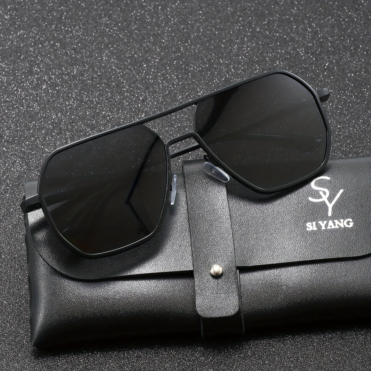 SIYANG Brand Men's Toad Classic Casual Glasses Color Changing Glasses - Day and Night Glasses - Suitable for Gift Giving with Exquisite Packaging, Eyeglass Case and Cloth