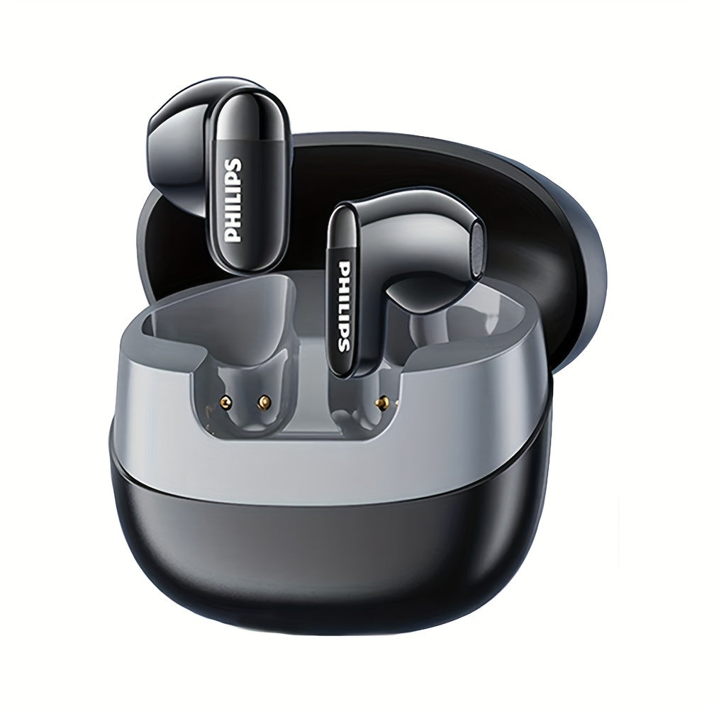 PHILIPS True Wireless Earphones Earbuds - Comfortable for iPhone/ Android, Built-in Microphone Sweat Wireless Headset, Wireless Headphones TAT2169