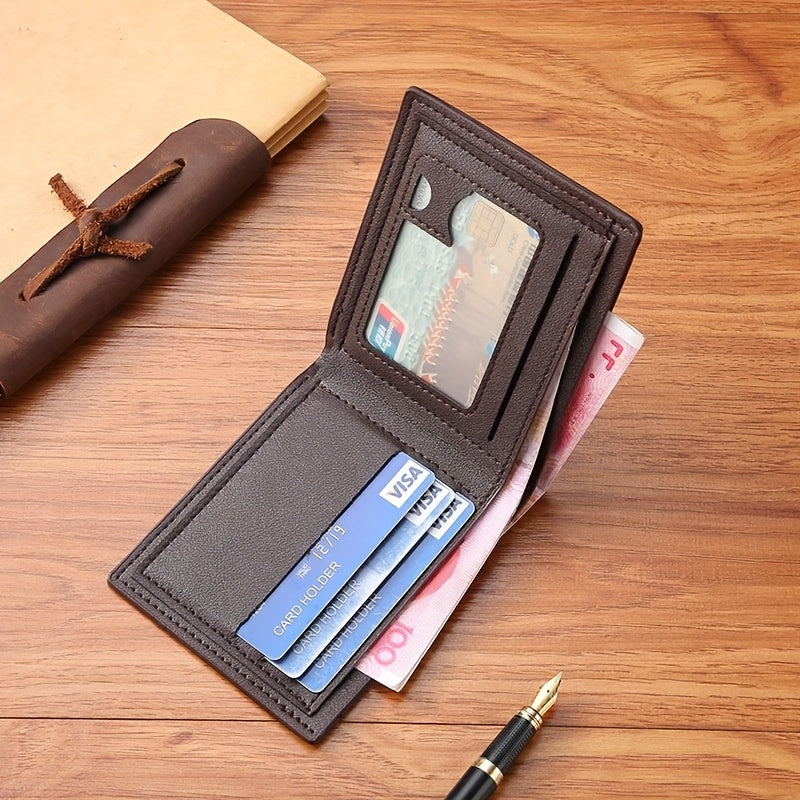 New Men's wallet with multiple card slots, fashionable business short wallet directly supplied by JIANGBAO factory