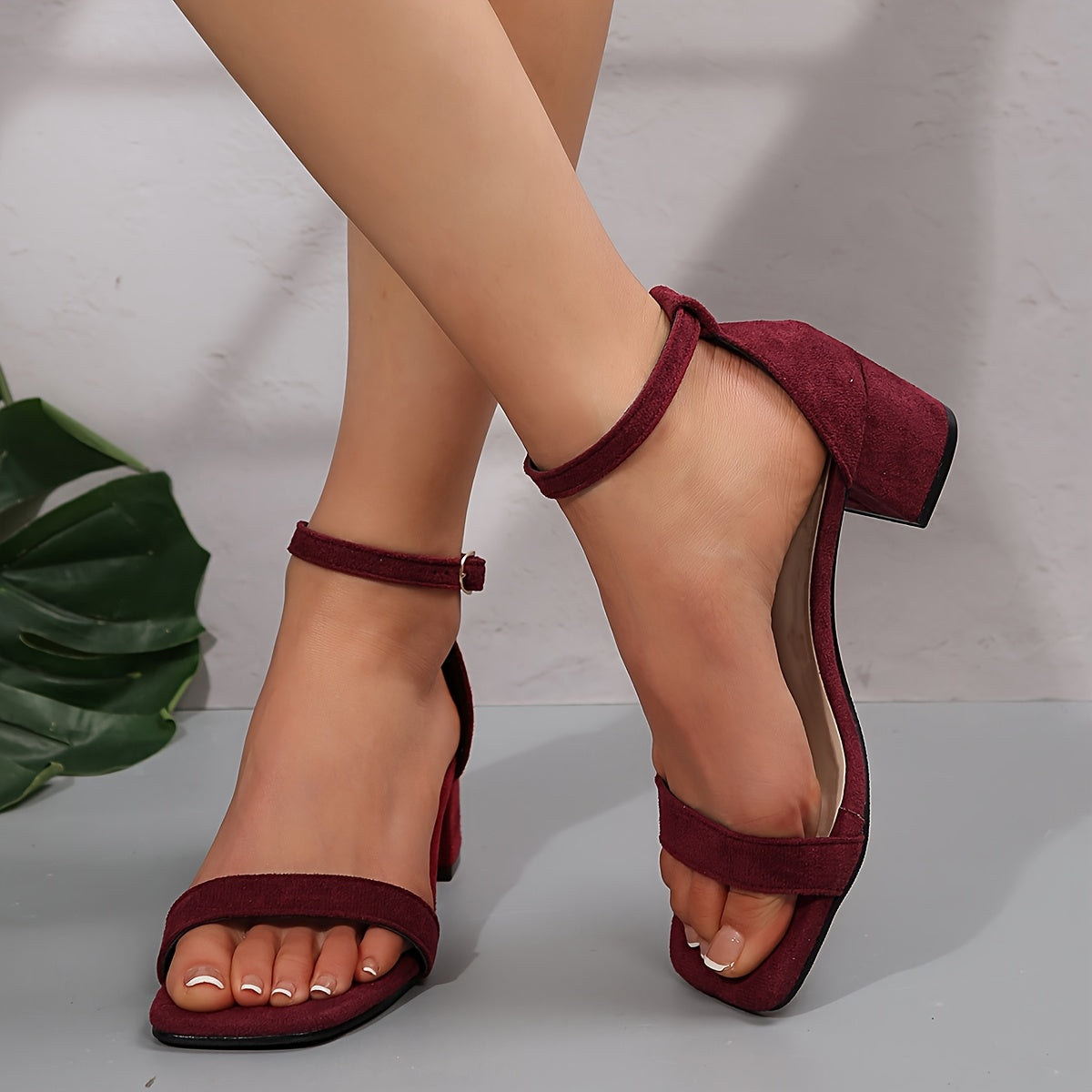 Women'S Elegant Black Fabric High Heel Sandals with Buckle Strap - Open Toe, Mid-Heel, Rubber Sole, Perfect for Summer Outdoor and Vacation Wear, Casual Footwear | Elegant Sandals | Comfortable Heel