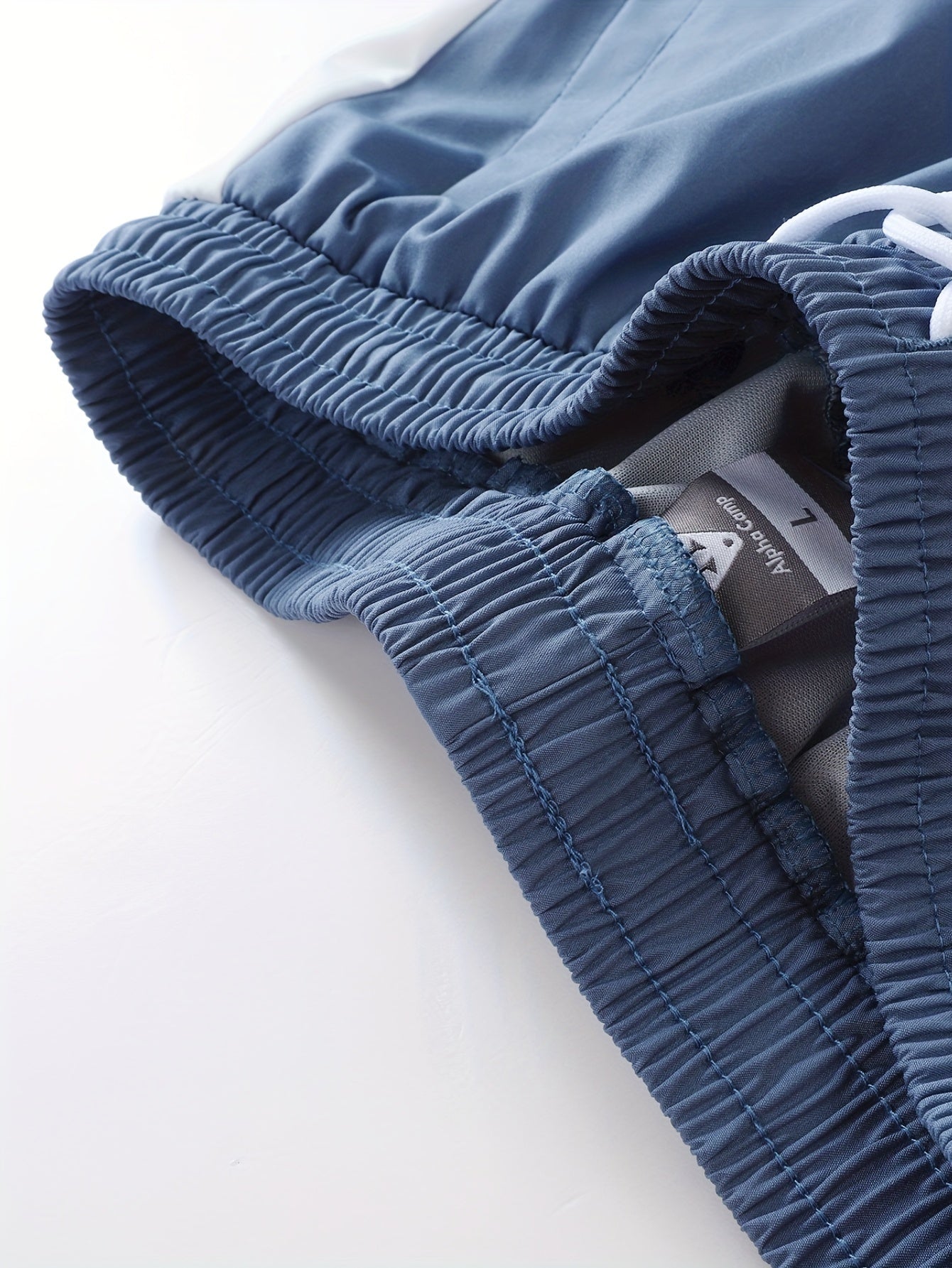 Men's Casual 2-Piece Outfit, Stylish Color Block Zip Up Hooded Jacket, Breathable Solid Color Drawstring Pants